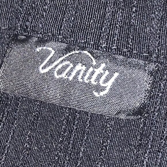 Vanity. Sz XS-S. Black Stretchy Textures Feminine Jacket. Ribbon Details. B86 - Picture 6 of 6